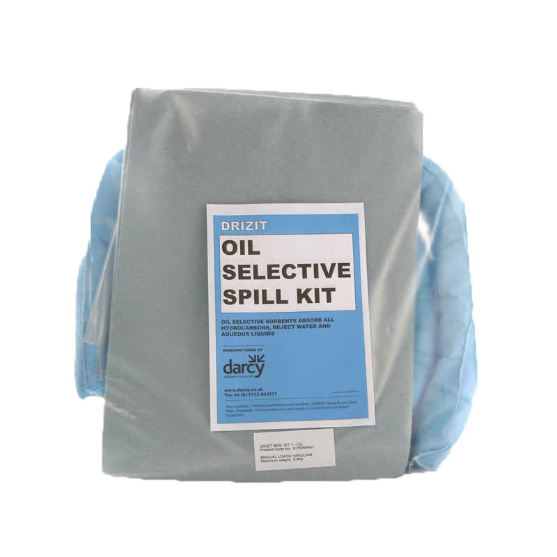 Oil spill care product set