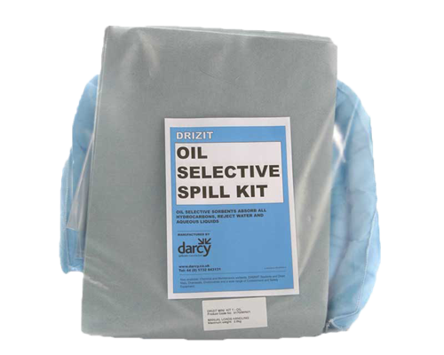 Oil spill care product set
